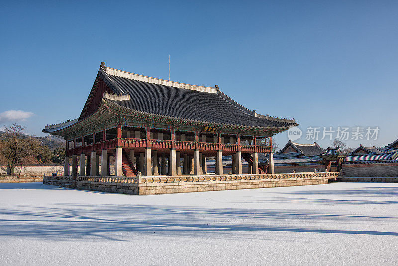 yeonghoelu in Winter Morning，庆会楼景福宫